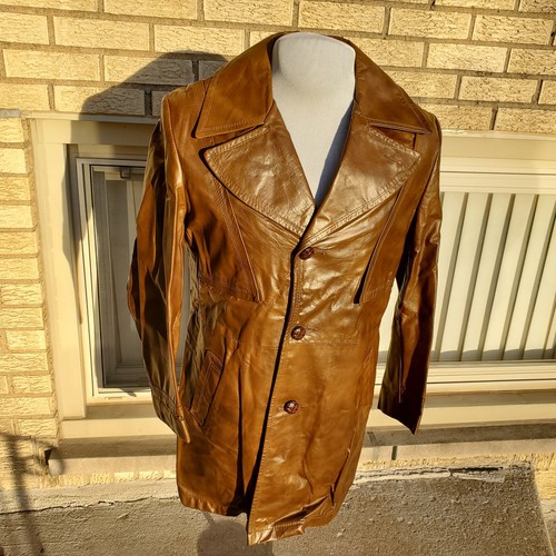 Grais coat leather men - grais, size