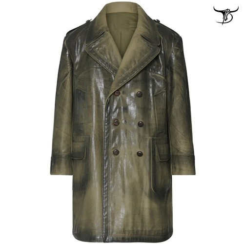 Men lambskin leather coat - men's,